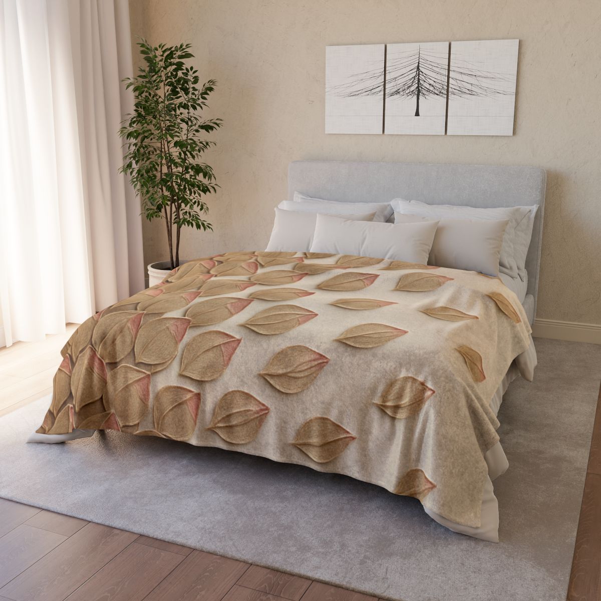 Bud Scale Mosaic Drift custom blankets