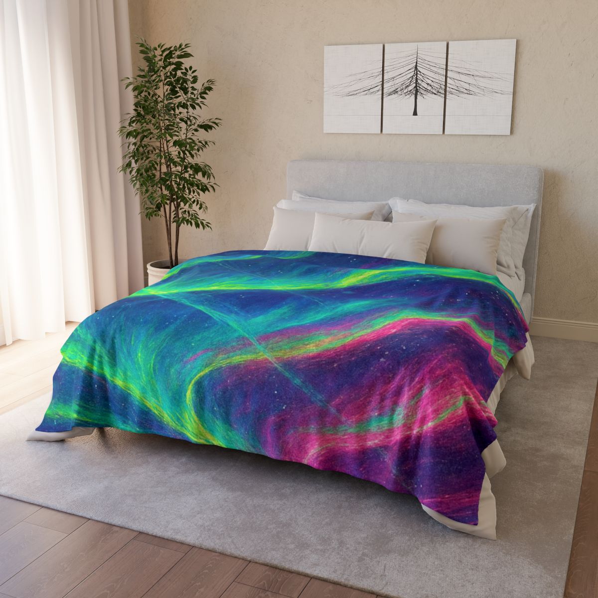 Ion Veil Aurora Tapestry unique gift blankets