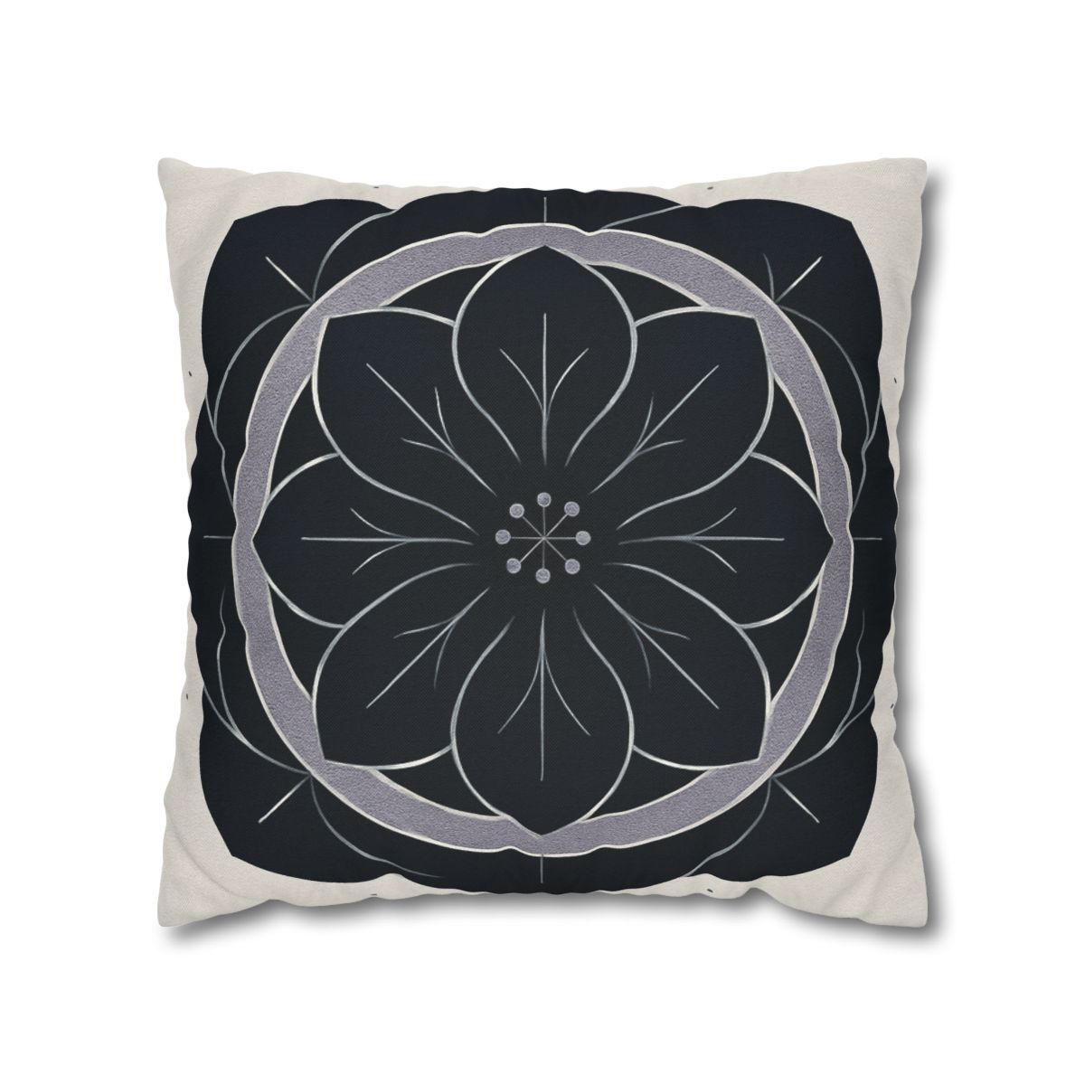 Petal Orbit Rosette personalized pillow covers