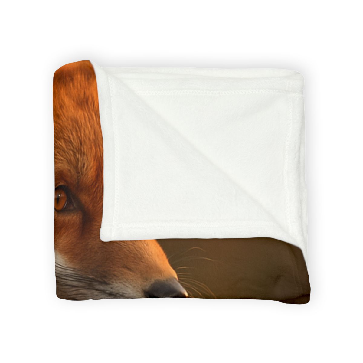 Crimson Whisper Red Fox decorative home blankets