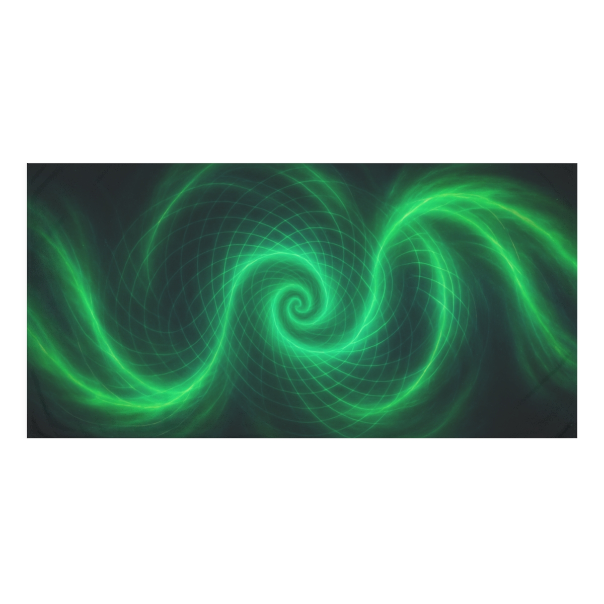 Aurora Spiral Lattice designer printed towels