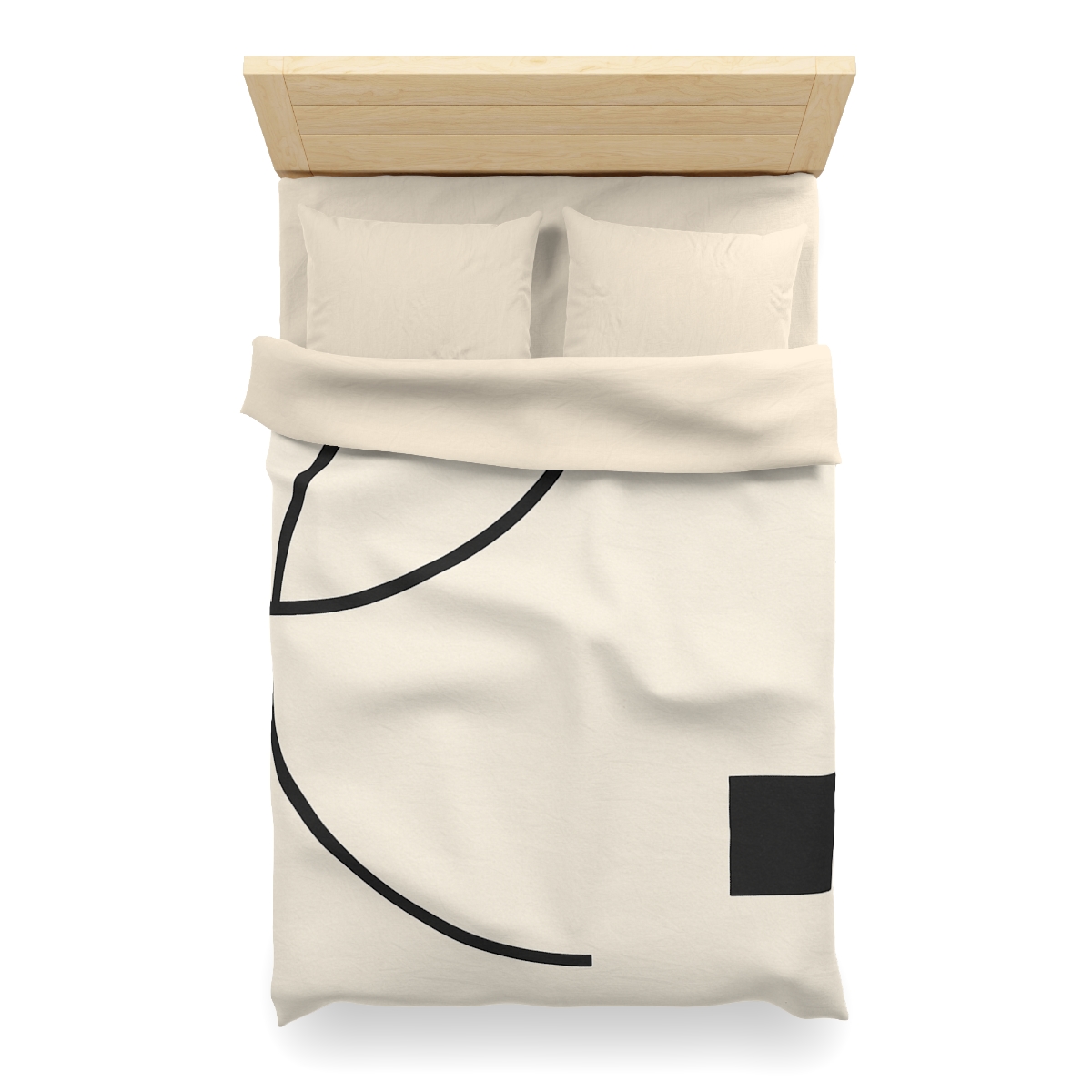 Corner Arc Pause personalized bedding duvets