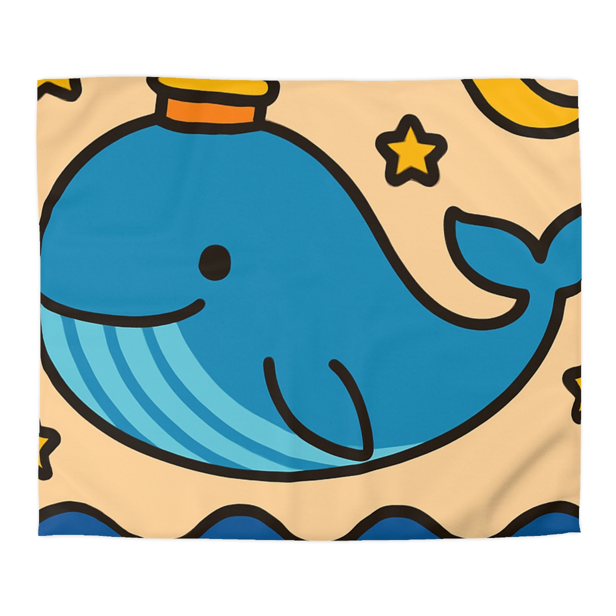 Starlight Whale Voyage custom duvets