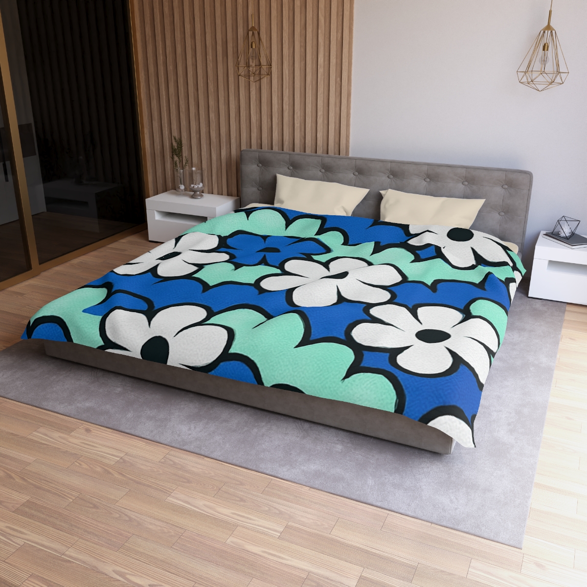 Blossom Wave Tessellation soft comforter duvets