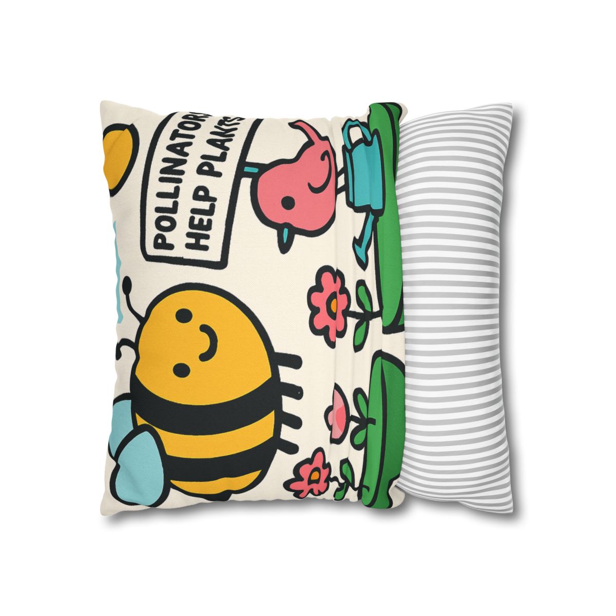 Sky Garden Of Floating Islands And Pollinator Facts personalized pillow covers