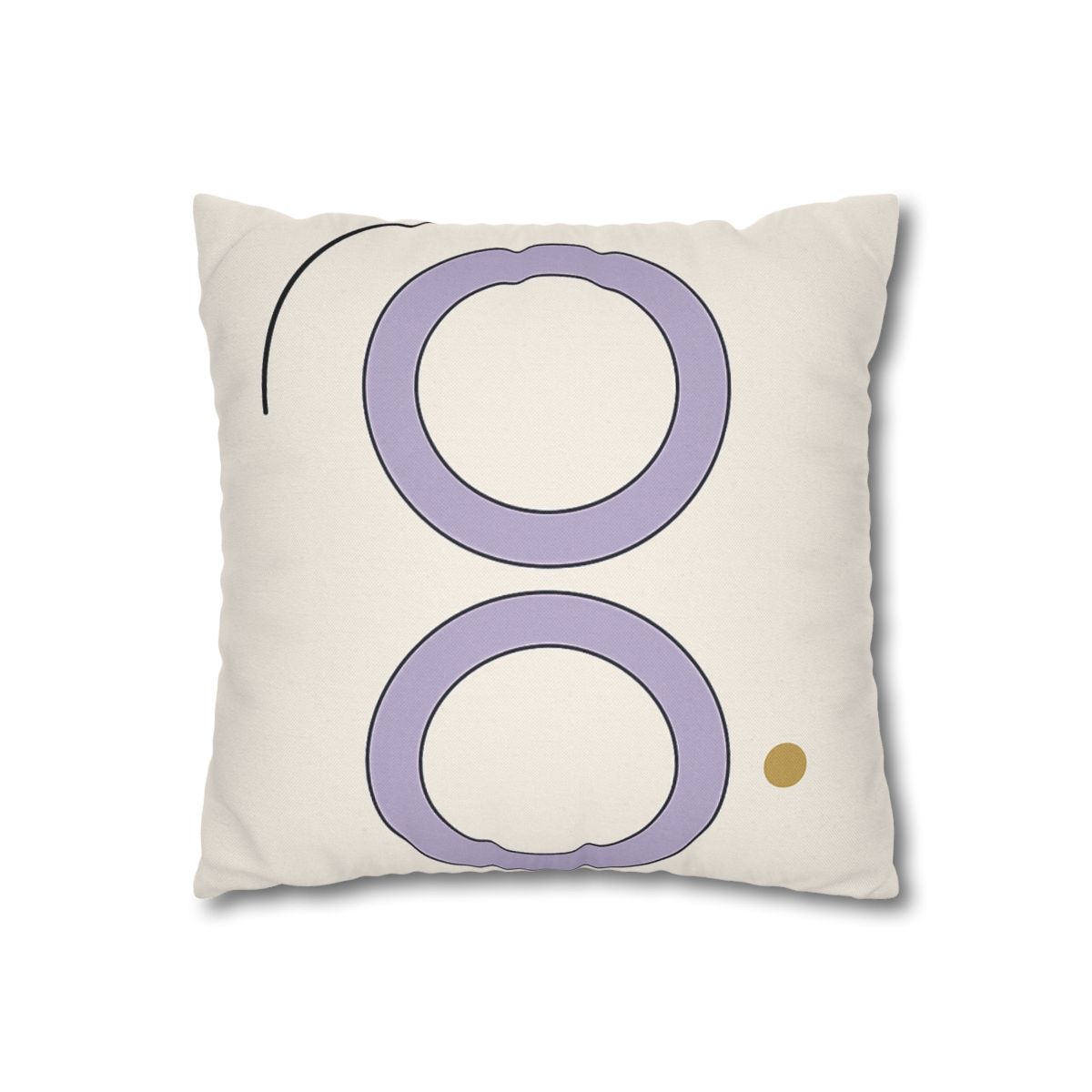 Arc Corner With Paired Rings personalized pillow covers