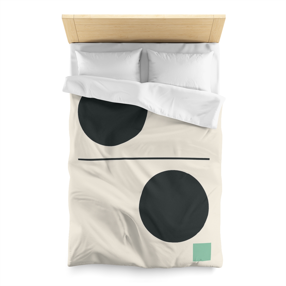 Offset Circle Bar Pairing soft comforter duvets