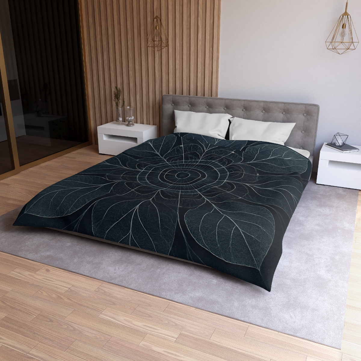 Veined Halo Mandala personalized bedding duvets