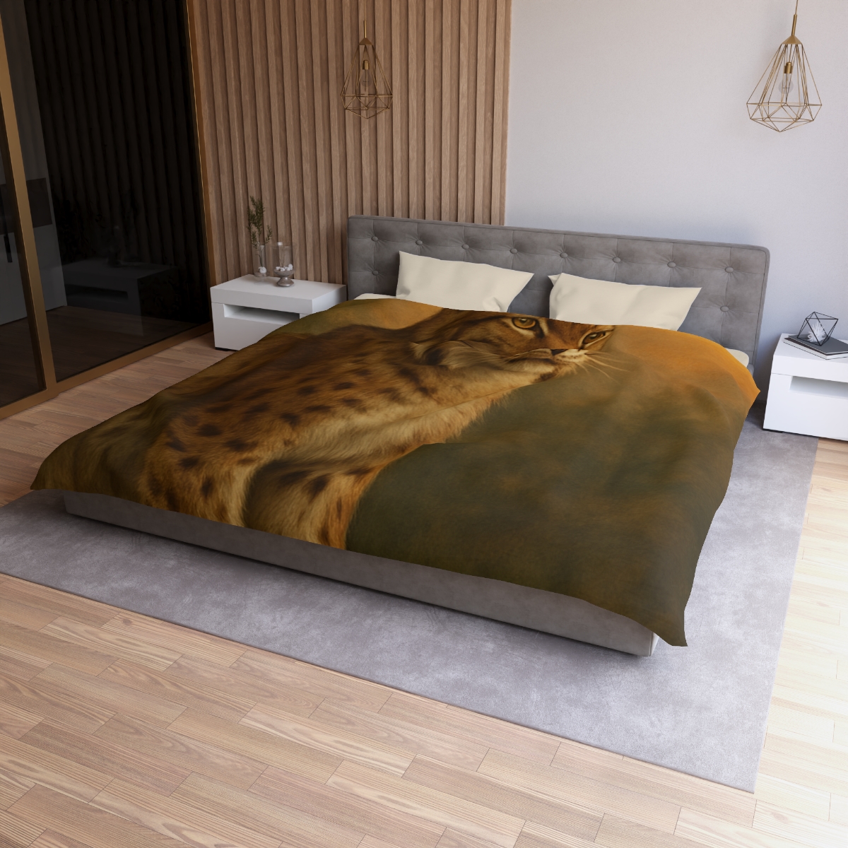 Twilight Prowler Lynx personalized bedding duvets