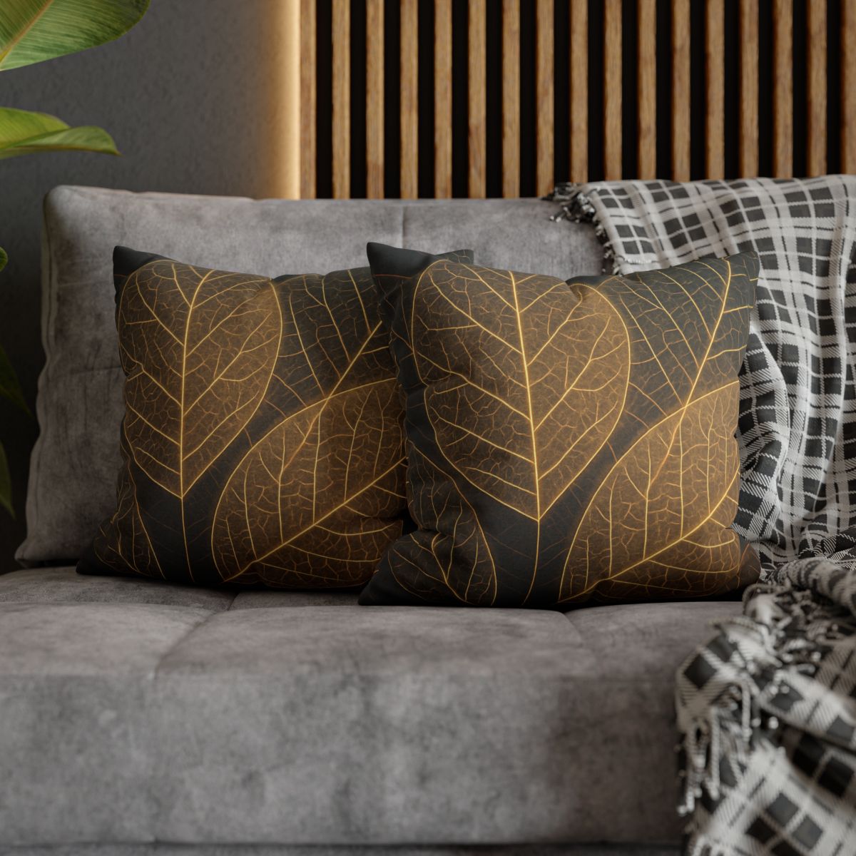 Solar Leaf Lattice unique gift pillow cases