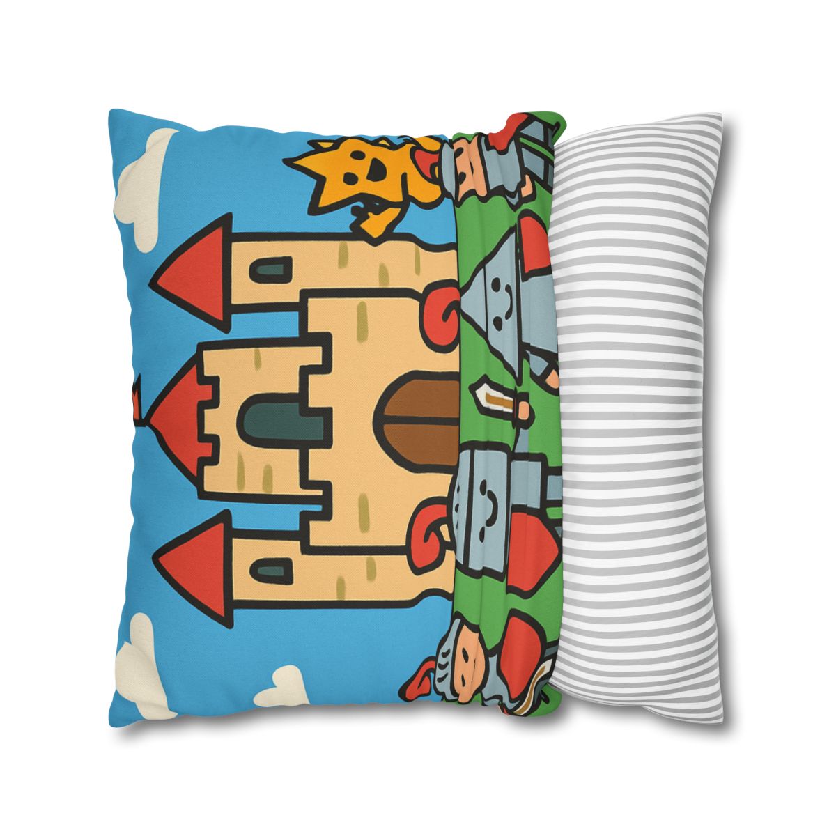 Castle Of Shape Knights designer print pillow cases