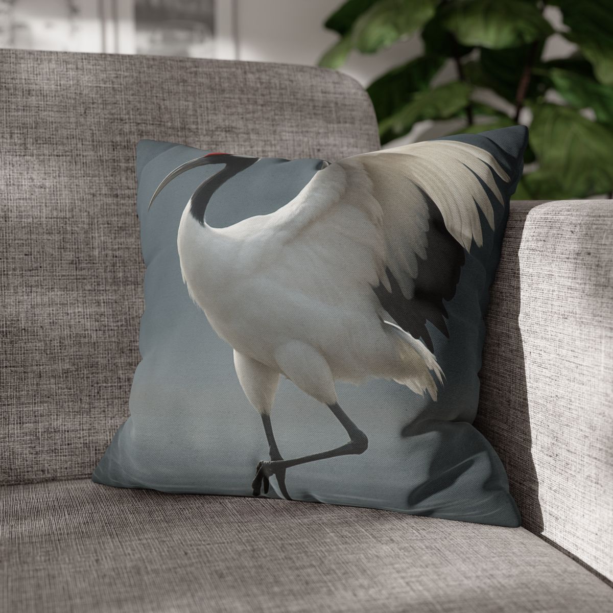 Mist Dancer Red Crowned Crane unique gift pillow cases