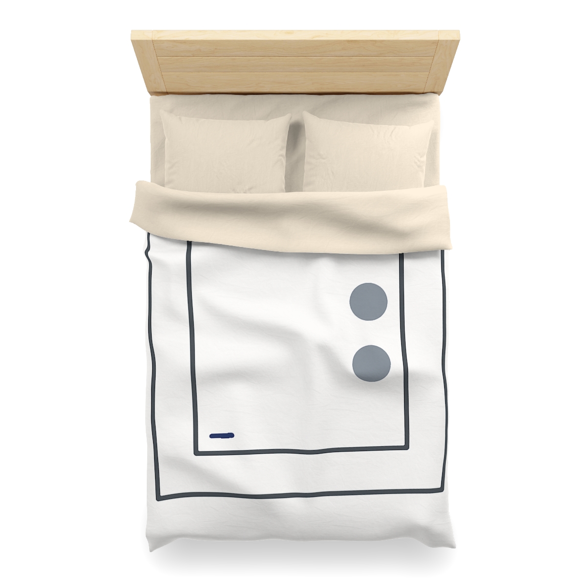 Nested Square With Sliding Circle Pair personalized bedding duvets