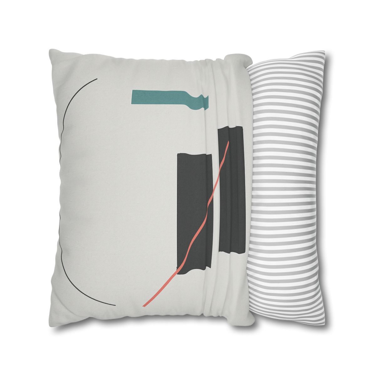 Stacked Rectangles With Crossing Arc trendy patterned pillow cases