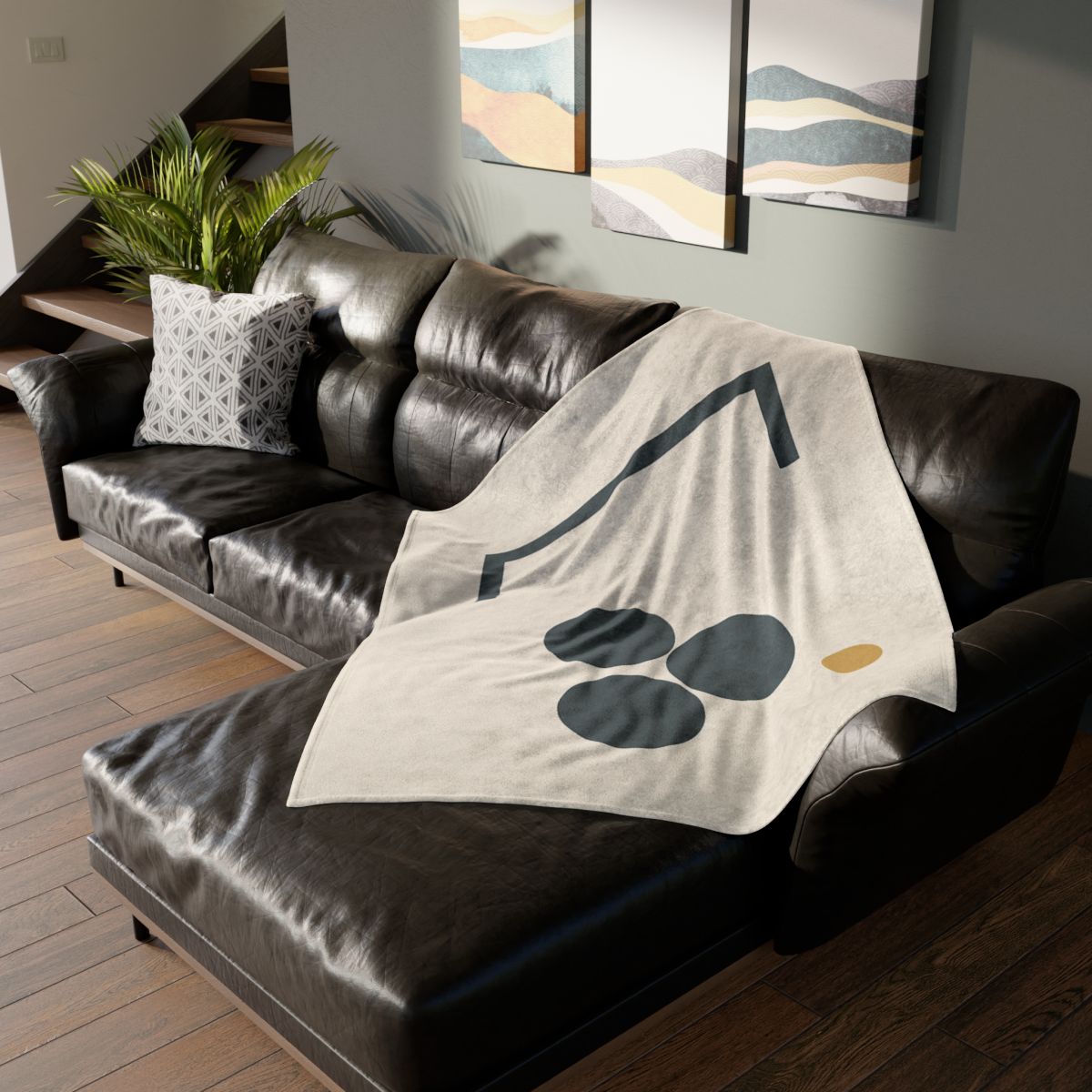 Diagonal Bracket And Three Circle Cluster warm winter blankets