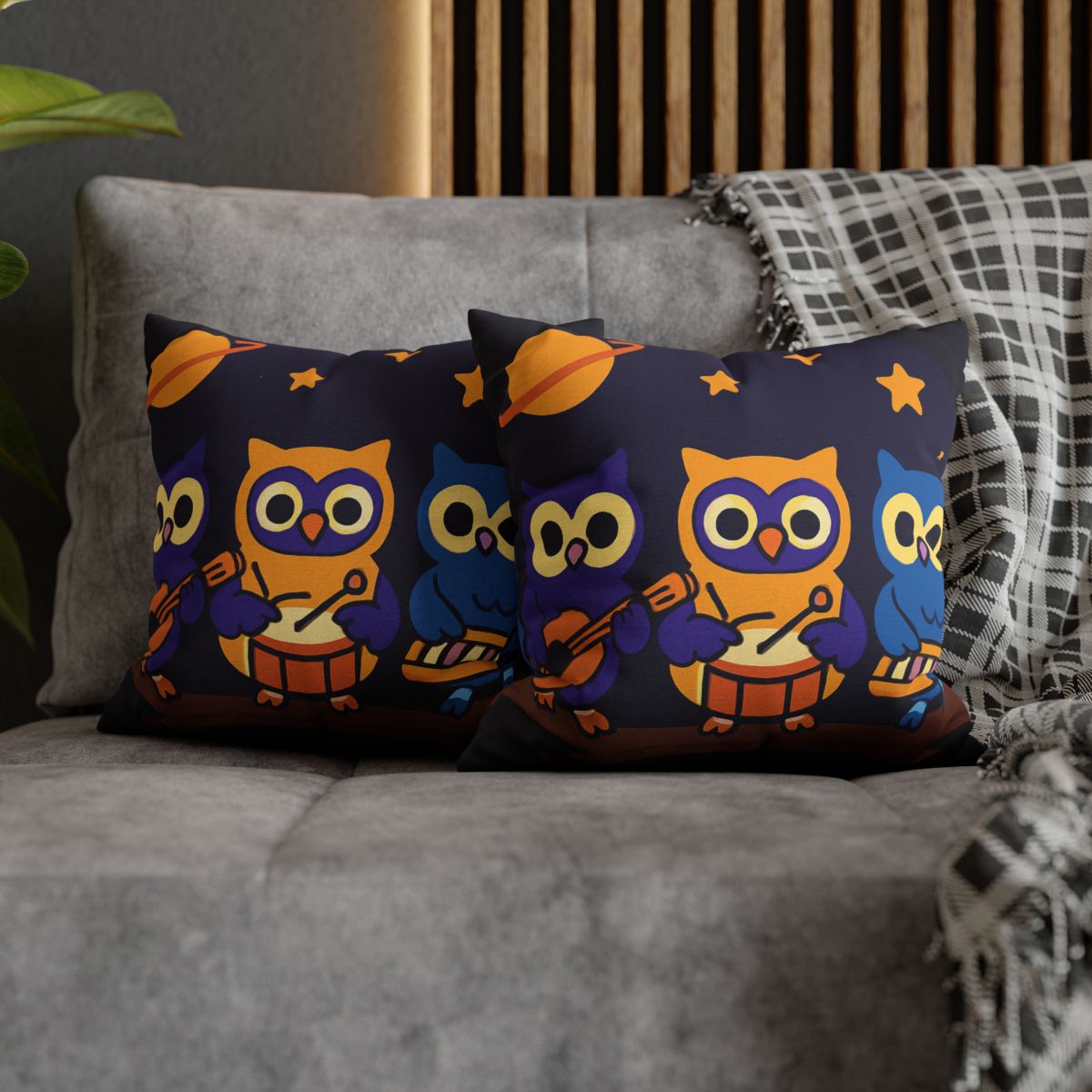 Star Song Owl Band unique gift pillow cases