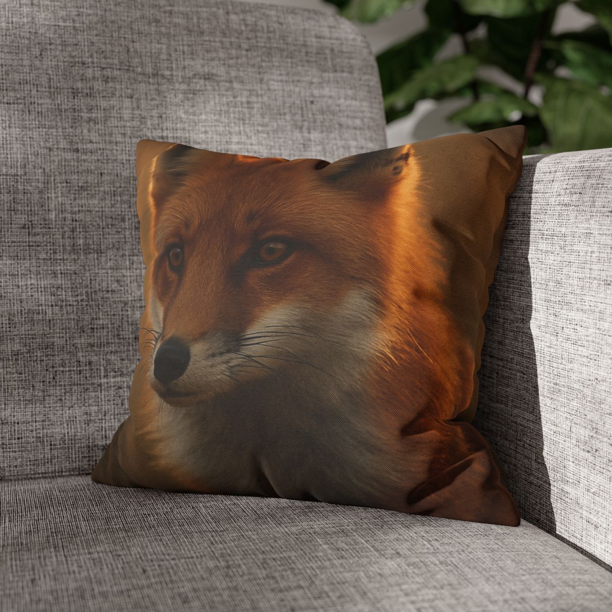 Crimson Whisper Red Fox soft cotton pillow cases