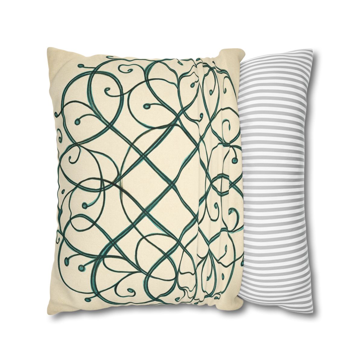 Vine Lattice Halo designer print pillow cases