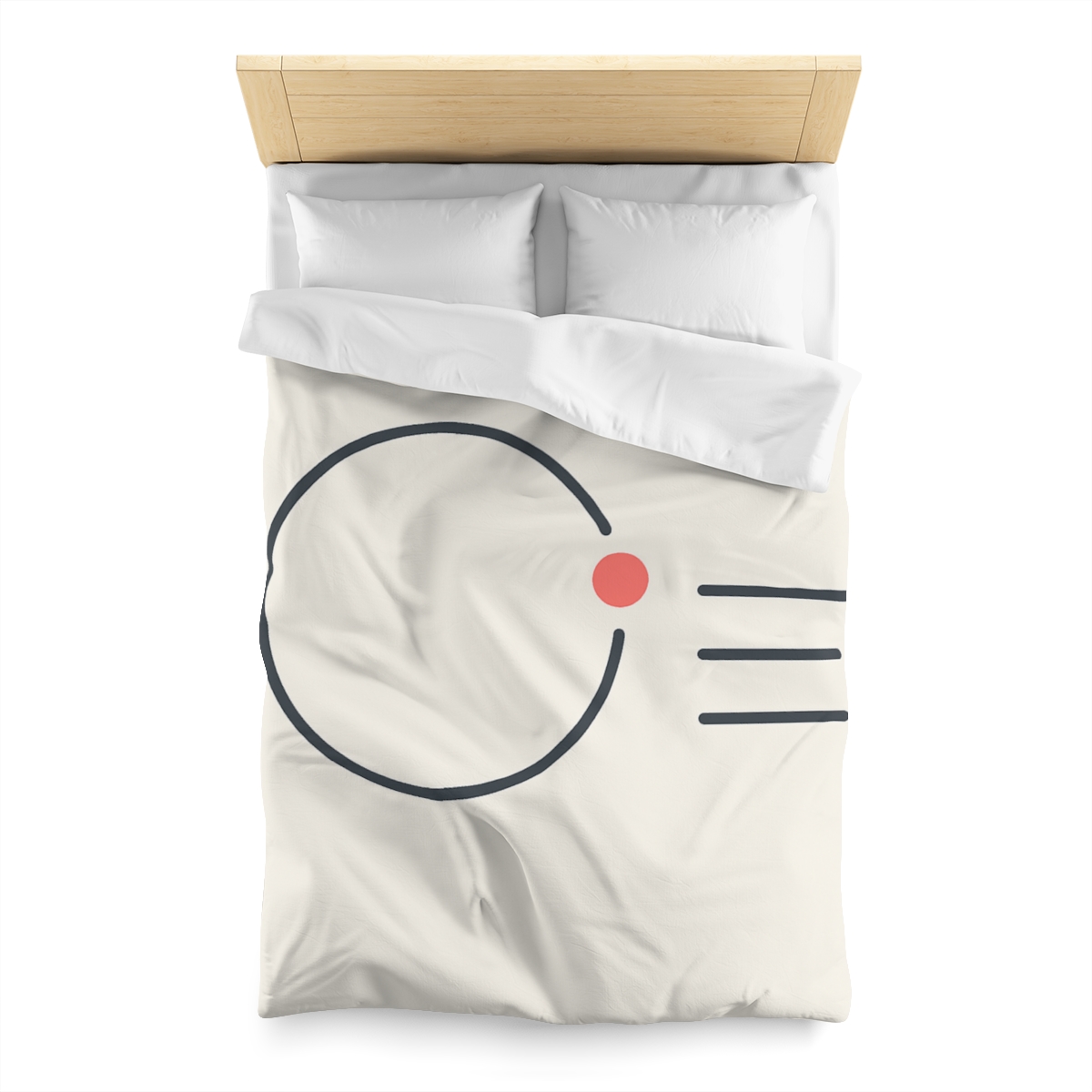 Offset Ring With Three Quiet Bars designer printed duvets