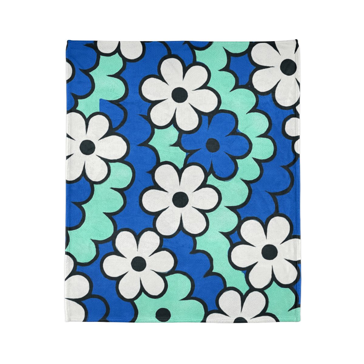 Blossom Wave Tessellation soft fleece blankets