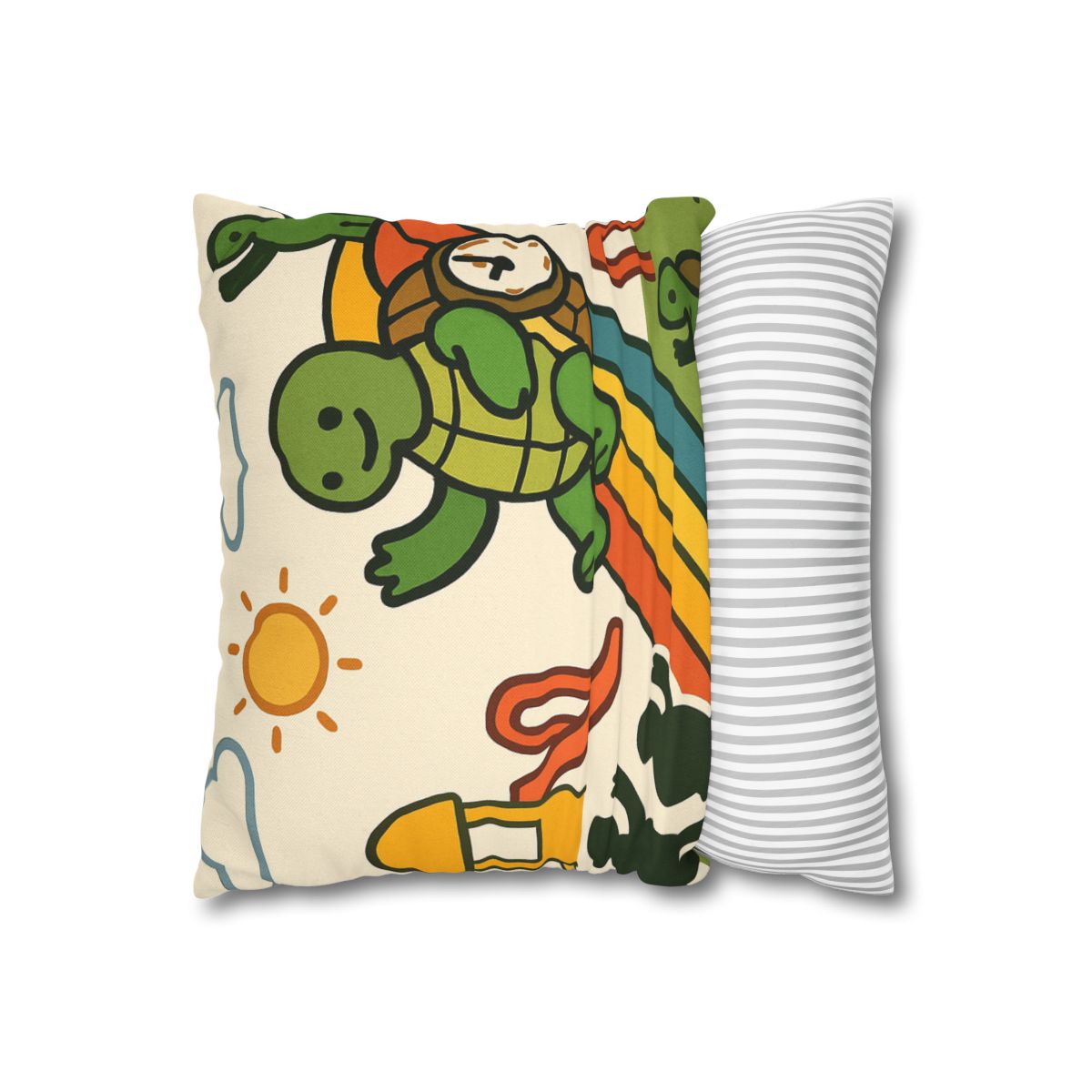 Time Traveling Tortoise Playground stylish decorative pillowcases