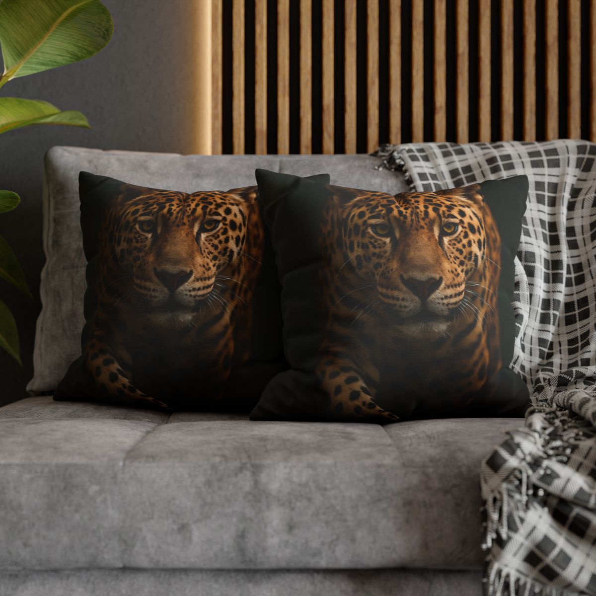 Shadow Mosaic Jaguar comfortable bedding pillow covers