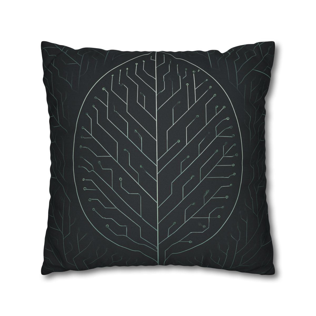 Leaf Vein Circuitry custom pillow cases