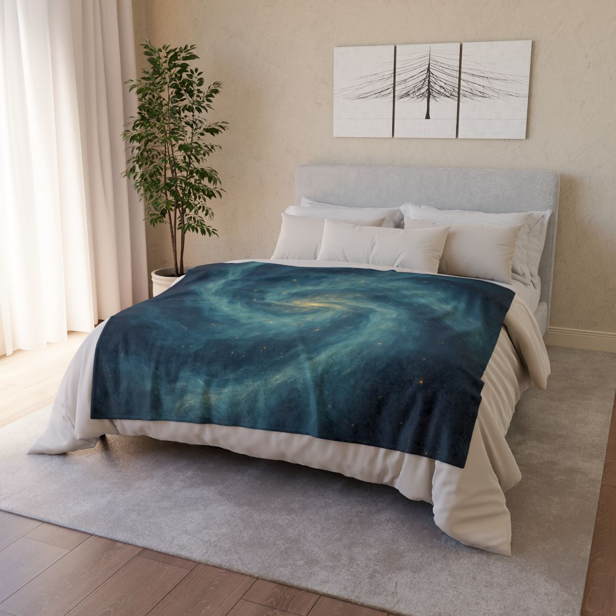 Nebula Spiral Tapestry personalized cozy blankets
