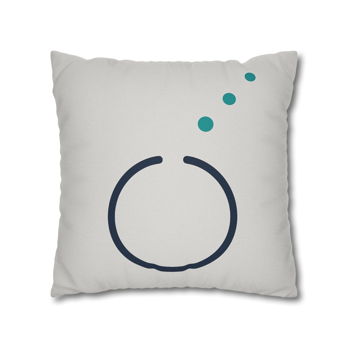 Split Ring And Ascending Dots stylish decorative pillowcases