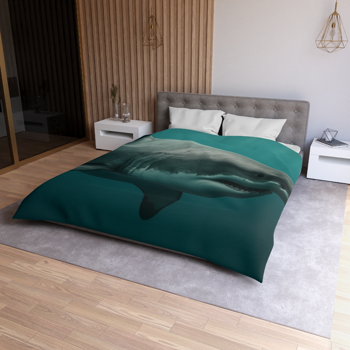 Silent Hunter Great White Shark unique patterned duvets