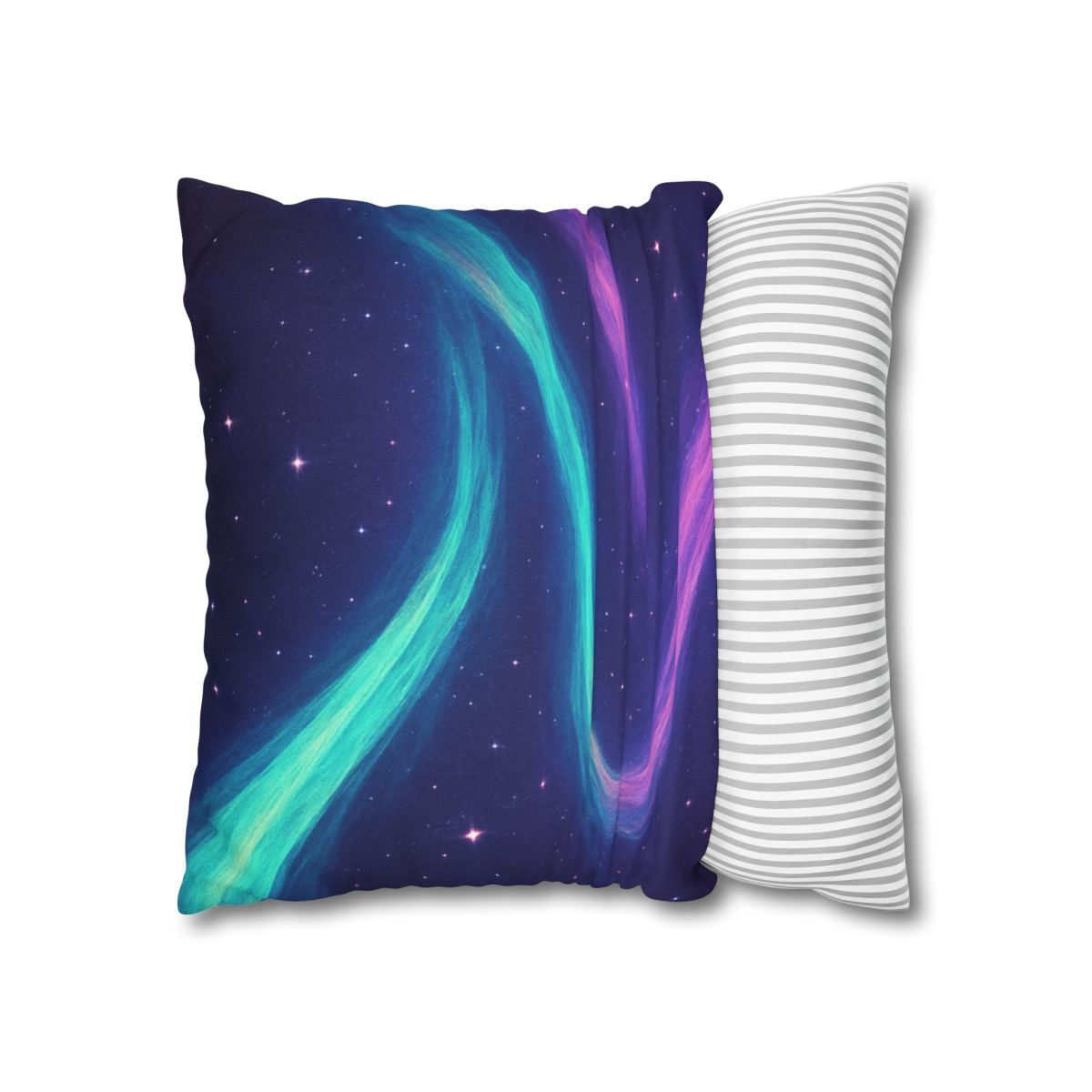Aurora Plasma Ribbon Drift trendy patterned pillow cases