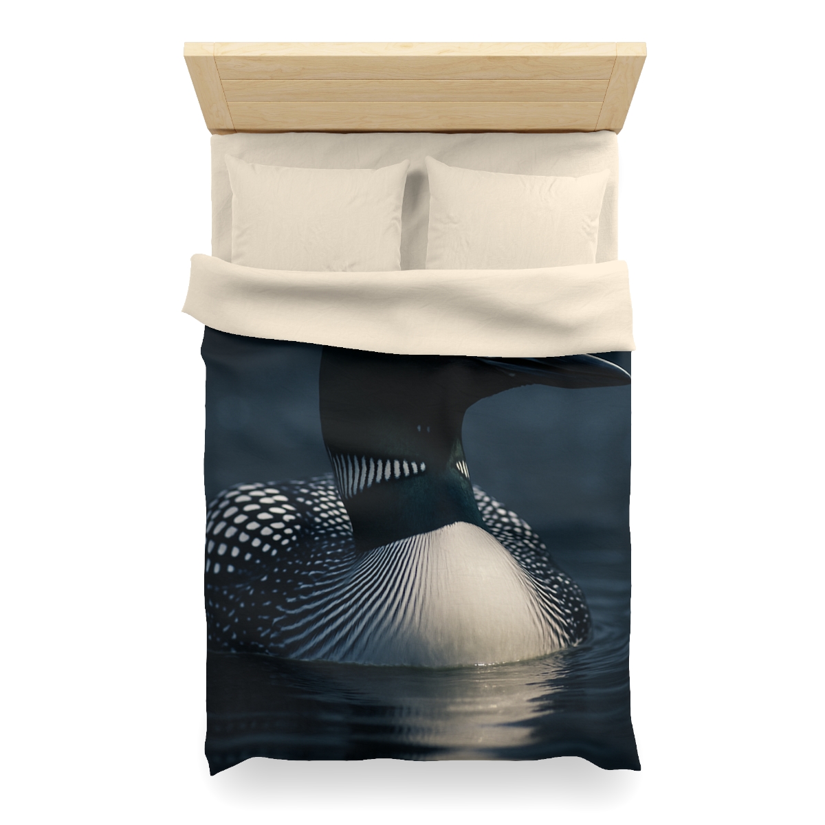 Moonlit Chorus Common Loon custom duvets