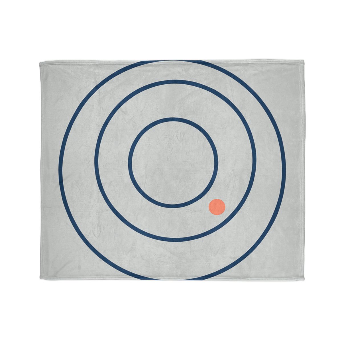 Three Calm Rings With Accent Dot designer printed blankets