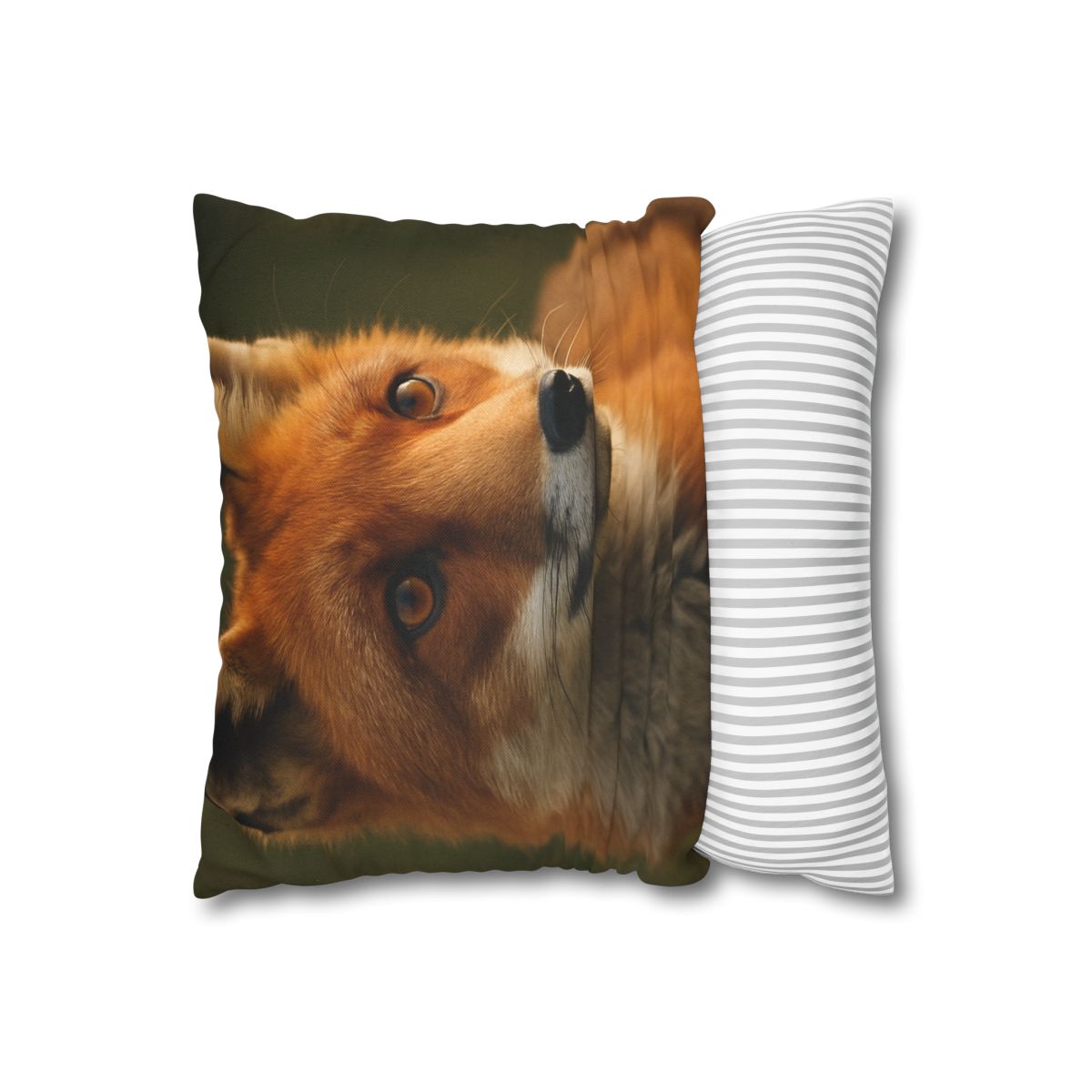 Crimson Whisper Red Fox stylish decorative pillowcases