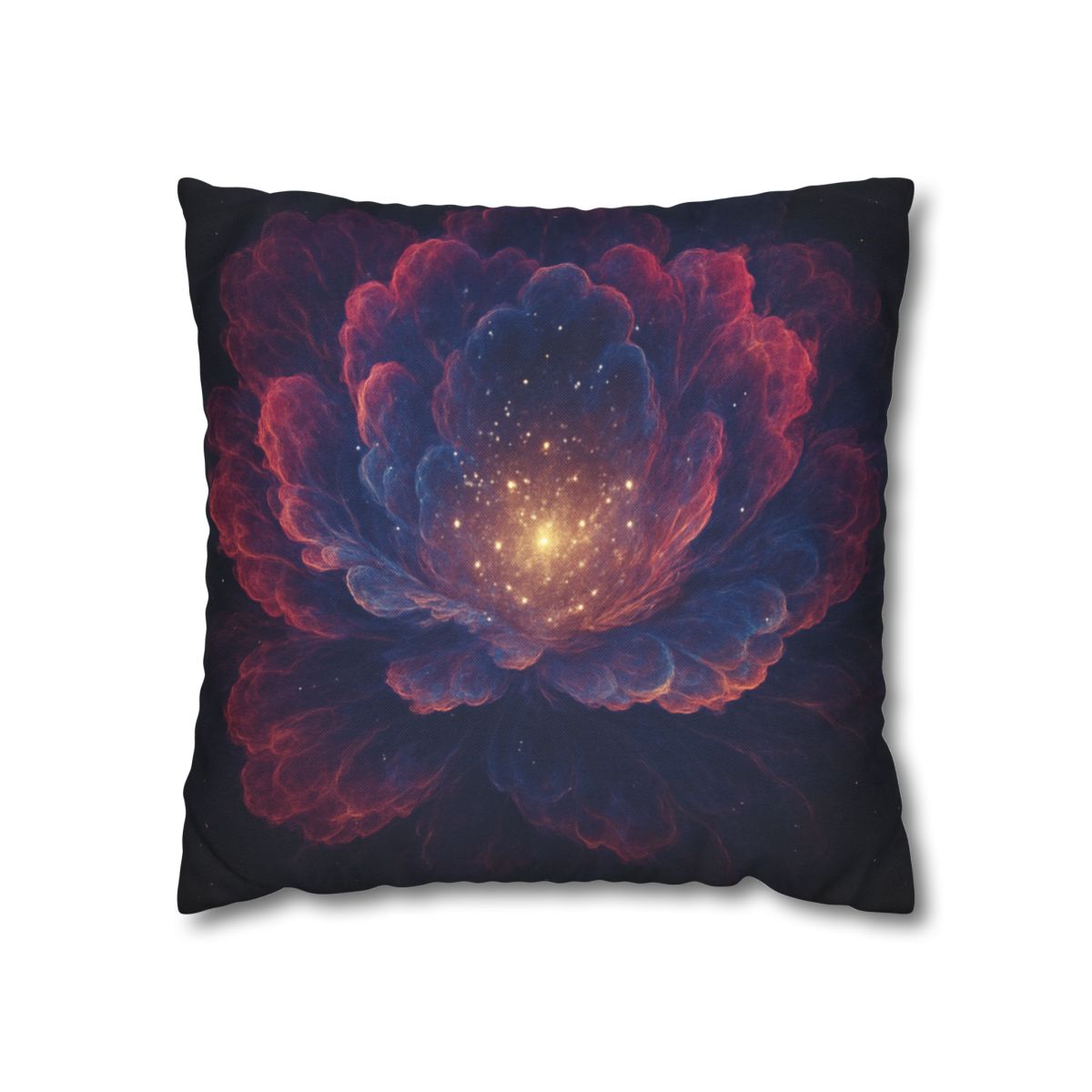 Fractal Nebula Bloom custom pillow cases