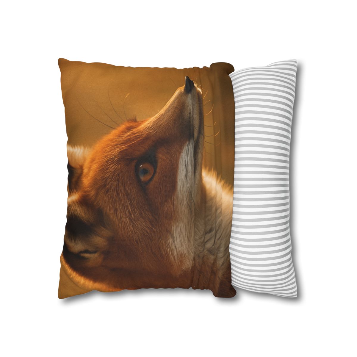 Amber Gaze Red Fox comfortable bedding pillow covers