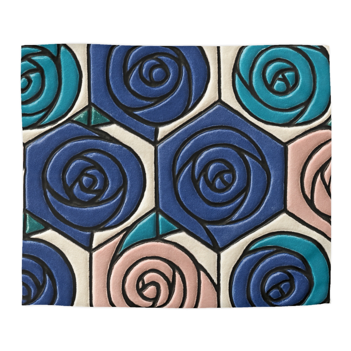 Bud Spiral Mosaic Tiles trendy bedroom duvets