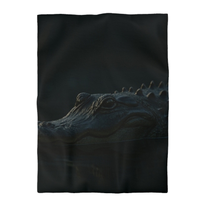 Moonlit Stillness American Alligator warm winter duvets