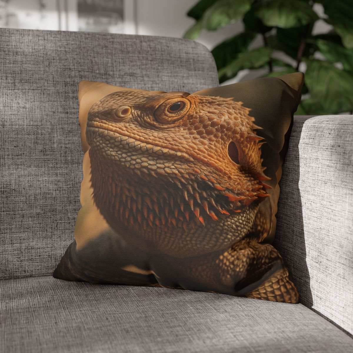 Ember Crest Bearded Dragon comfortable bedding pillow covers