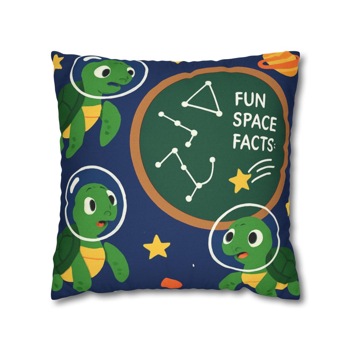 Space School Of Curious Sea Turtles custom pillow cases