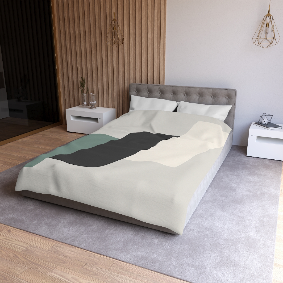 Triad Of Floating Panels soft comforter duvets