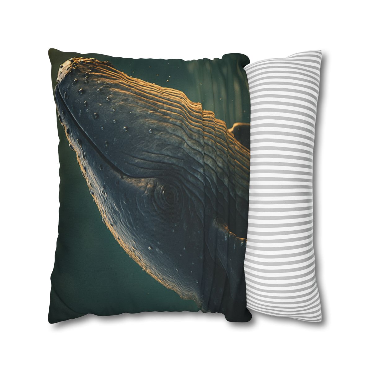 Silver Surge Humpback Whale soft cotton pillow cases