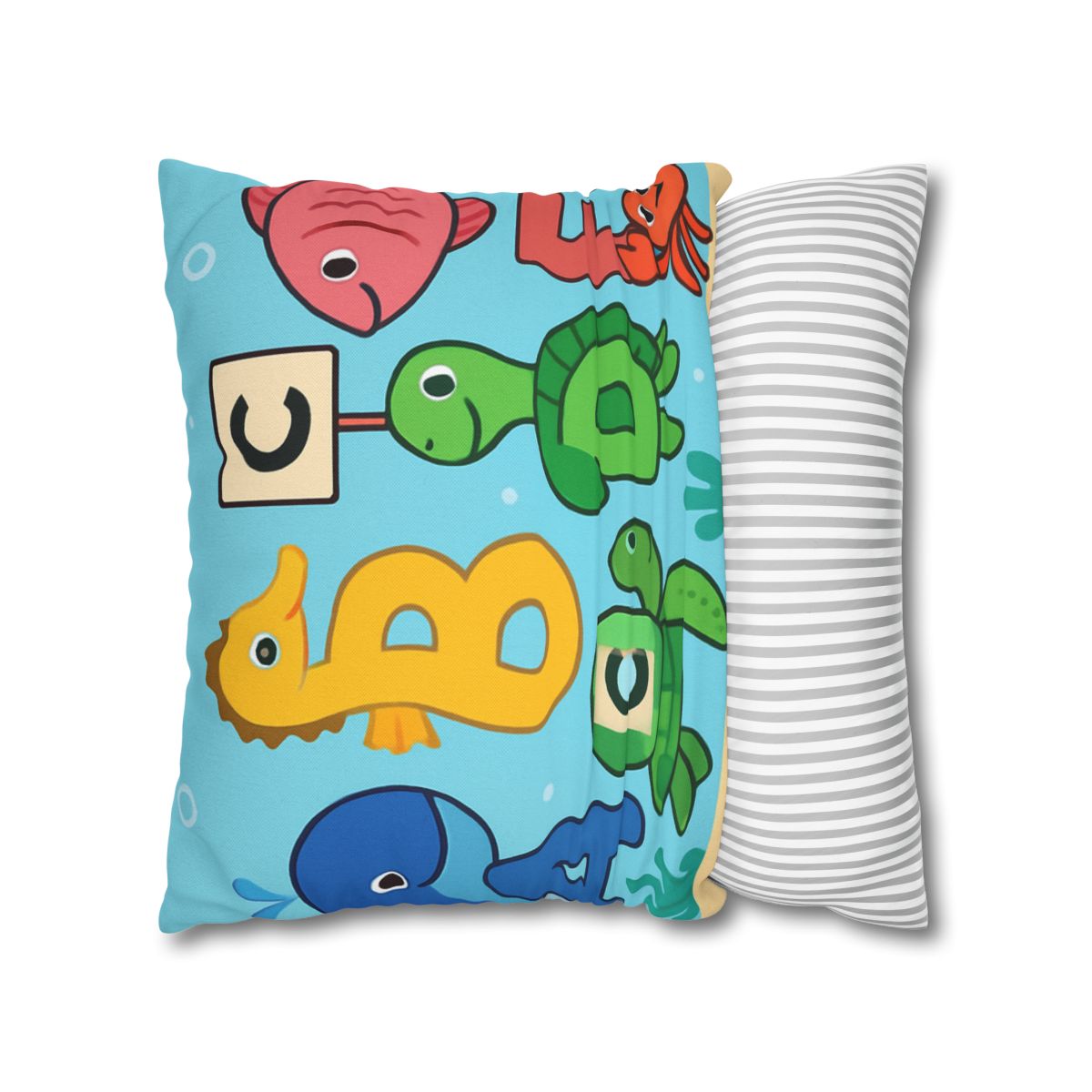 Coral Reef Alphabet Parade personalized pillow covers