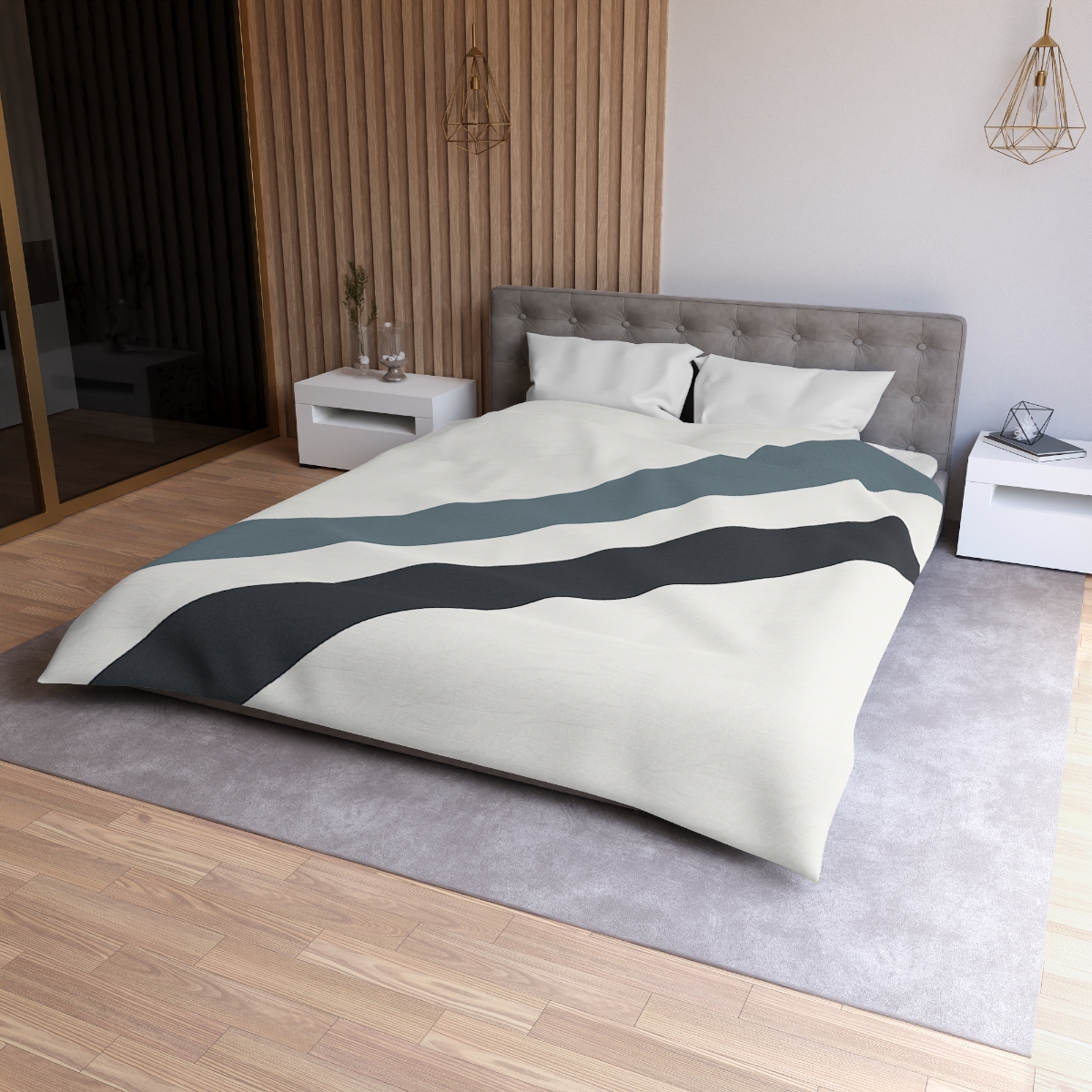 Sparse Diagonal Bar Pair warm winter duvets