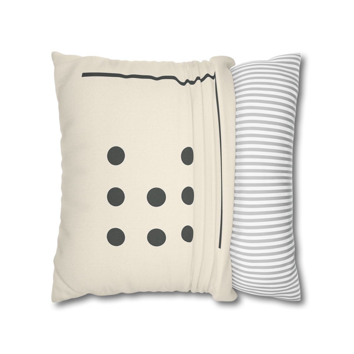 Sparse Dot Grid With Broken Frame trendy patterned pillow cases