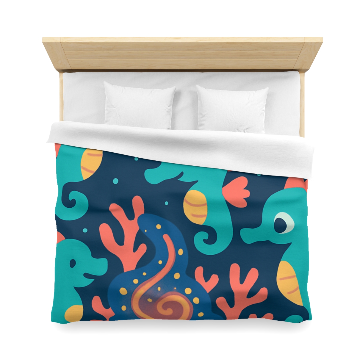 Cosmic Coral Carnival custom duvets