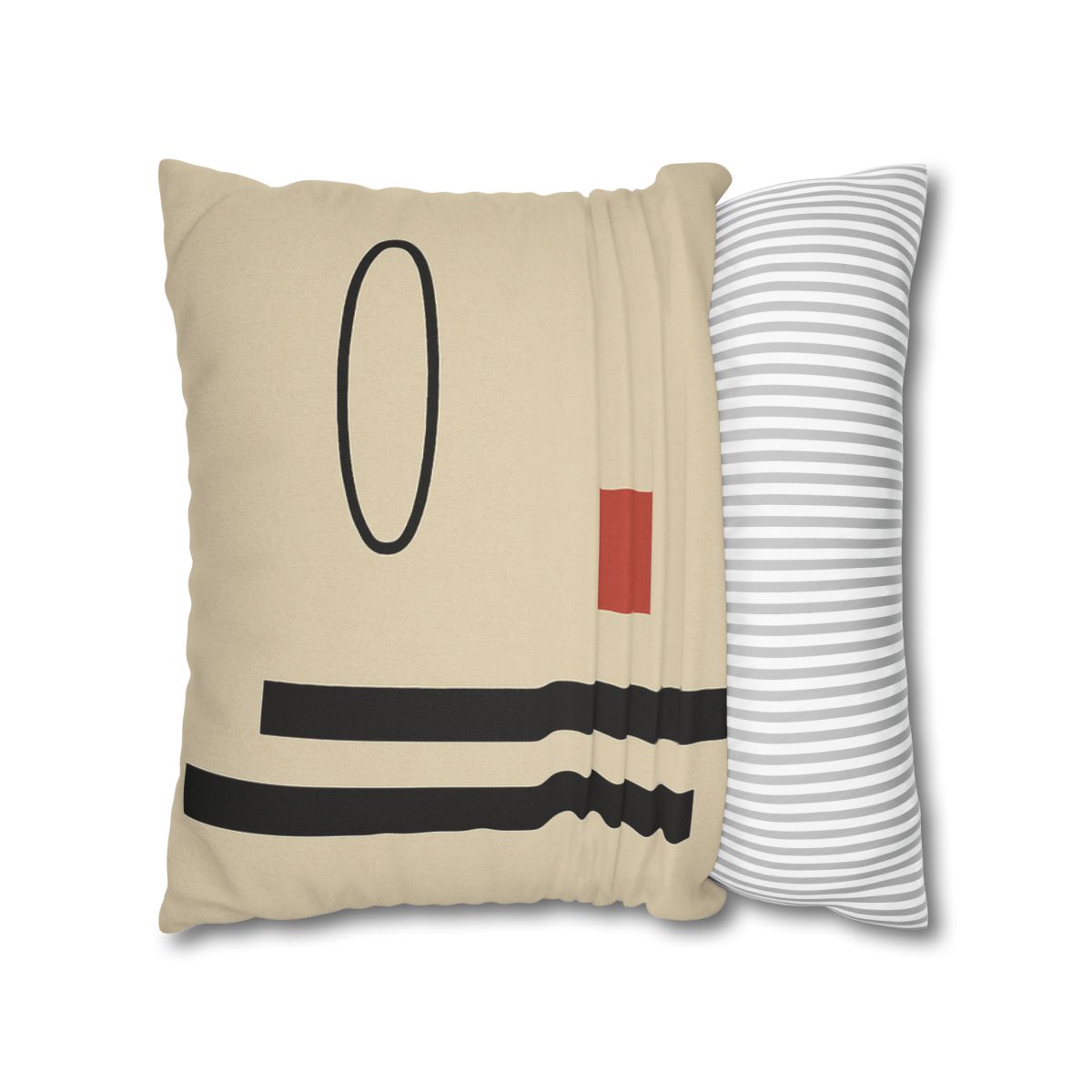 Aligned Posts With Floating Oval personalized pillow covers