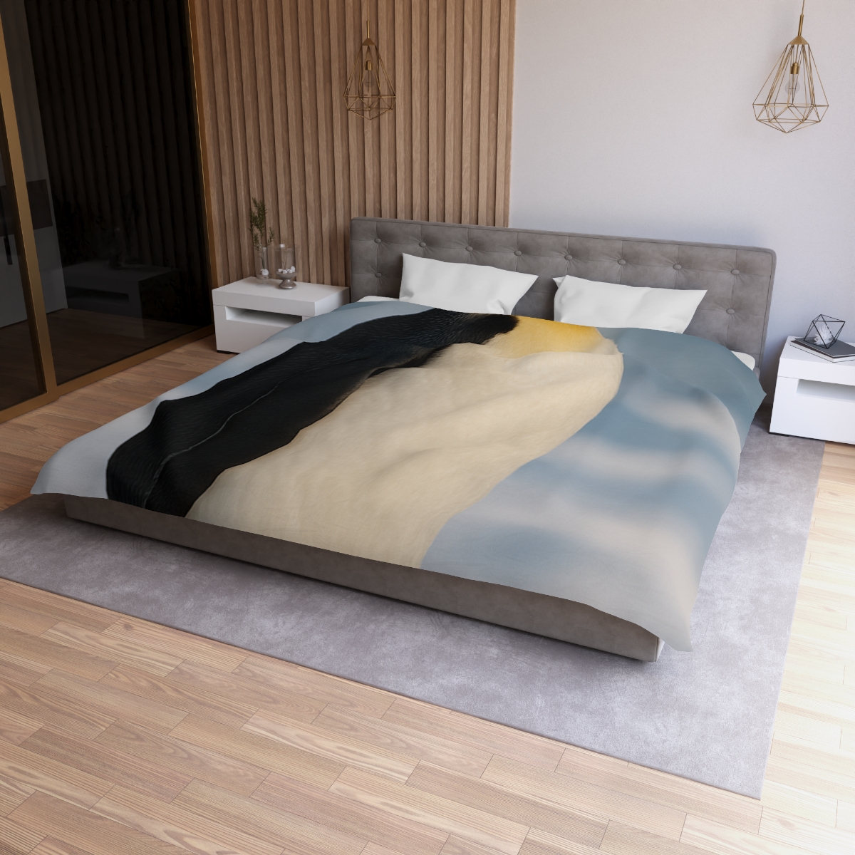 Aurora Drifter Emperor Penguin stylish duvet covers