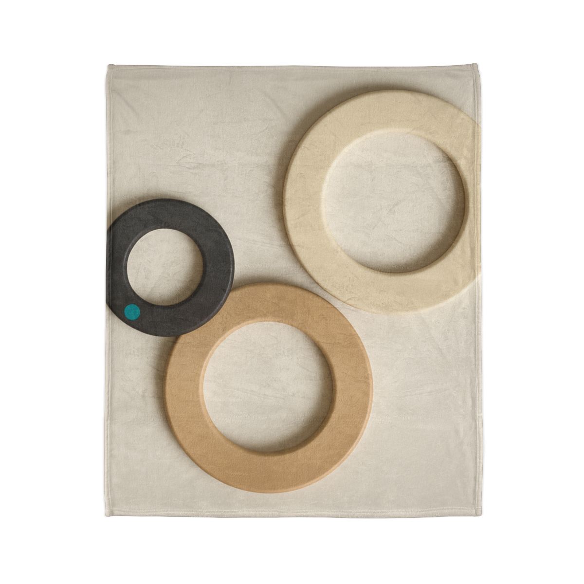Three Balanced Rings personalized cozy blankets