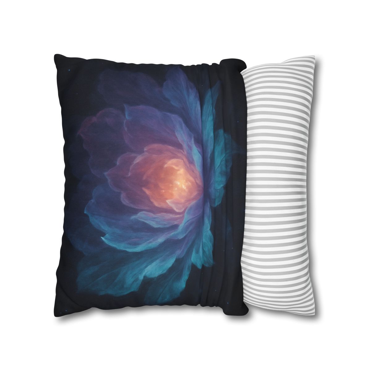 Prismatic Void Bloom comfortable bedding pillow covers